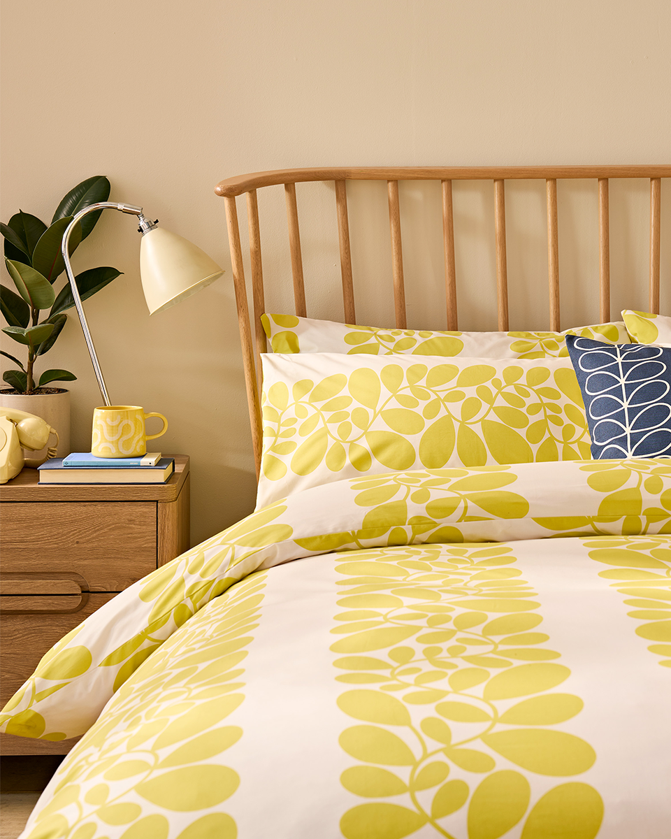 Sycamore Stripe Bed Linen Set - Yellow