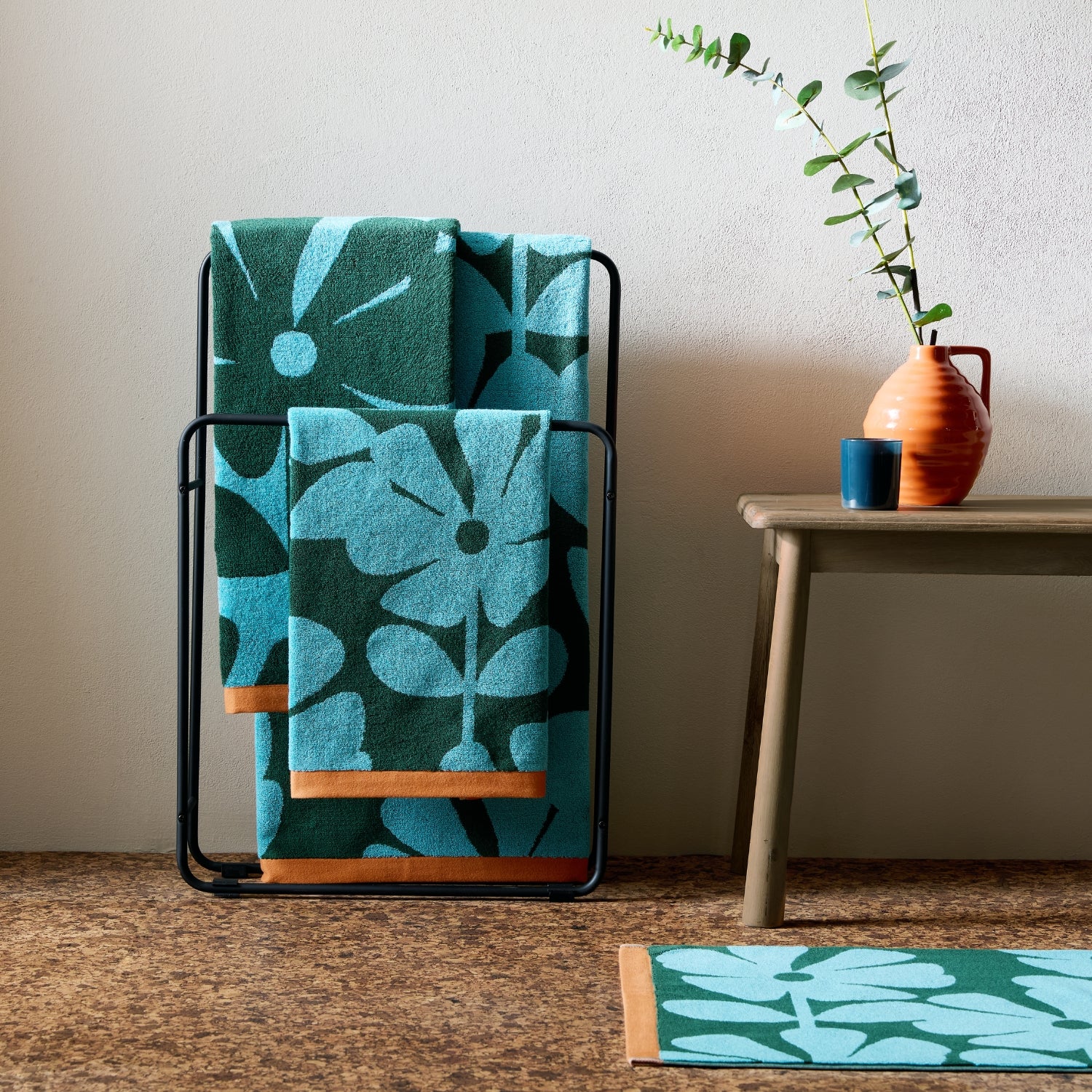 Wildflower Towels - Blue Lagoon