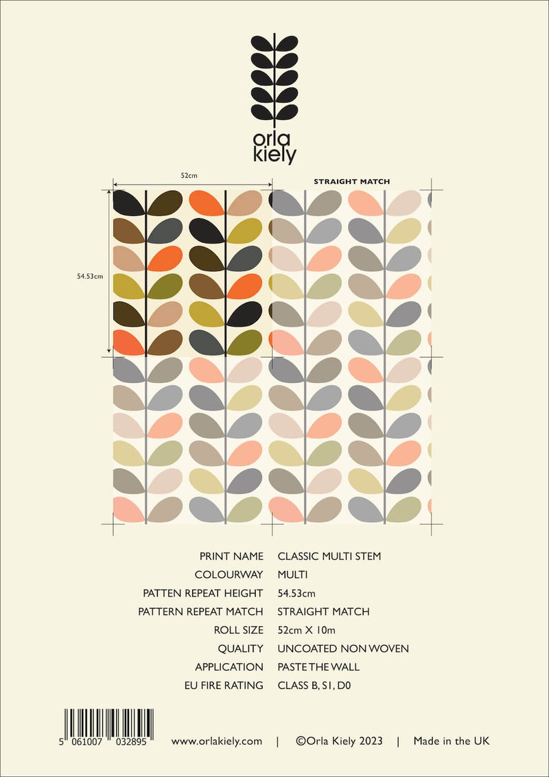 Classic Stem Wallpaper Information by Orla Kiely