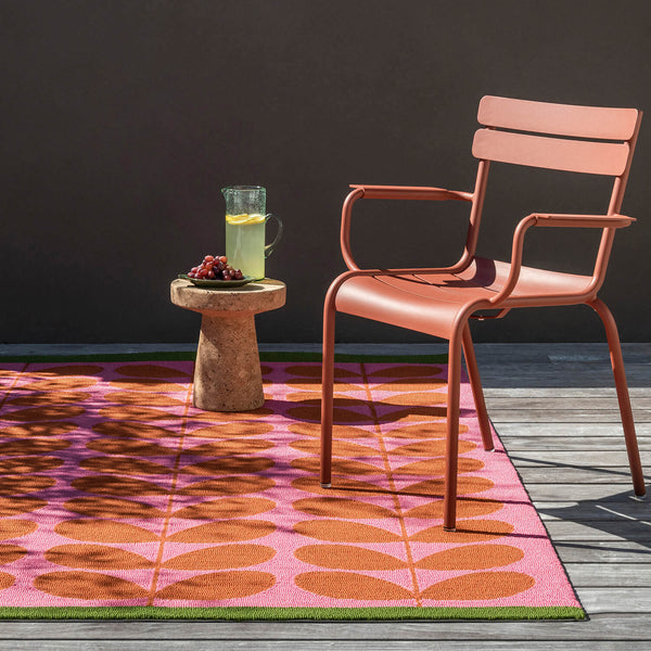 Orla Kiely Solid Stem Paprika Outdoor Rug