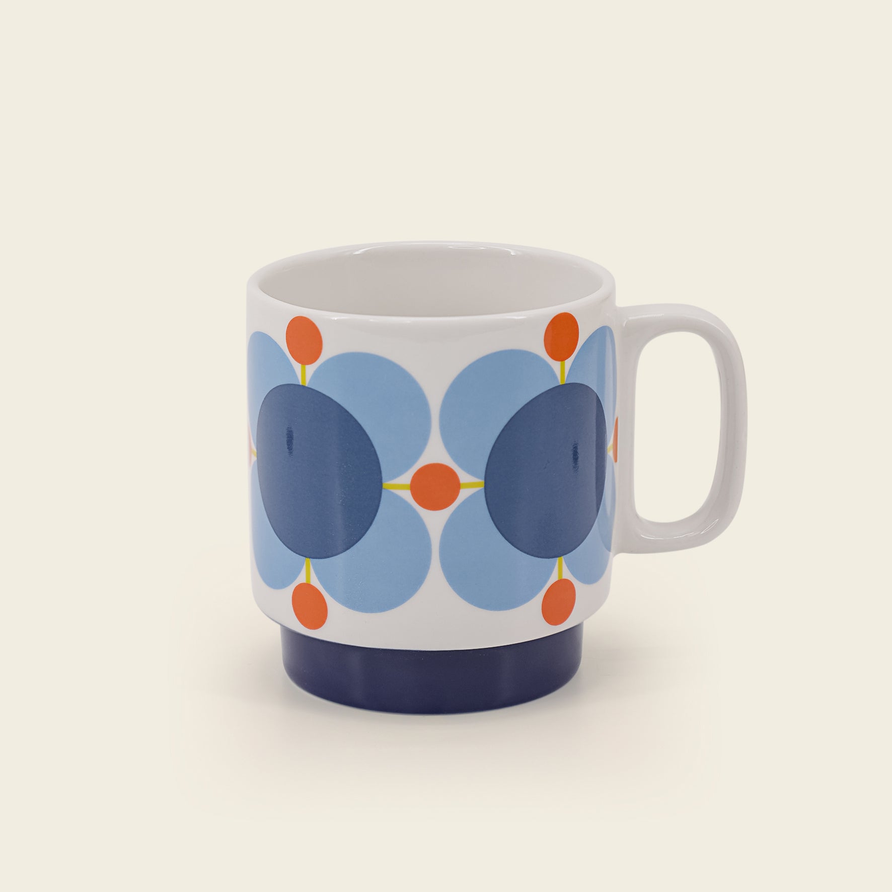 Large Mug Set of 2 - Atomic Flower Sky/Sunflower