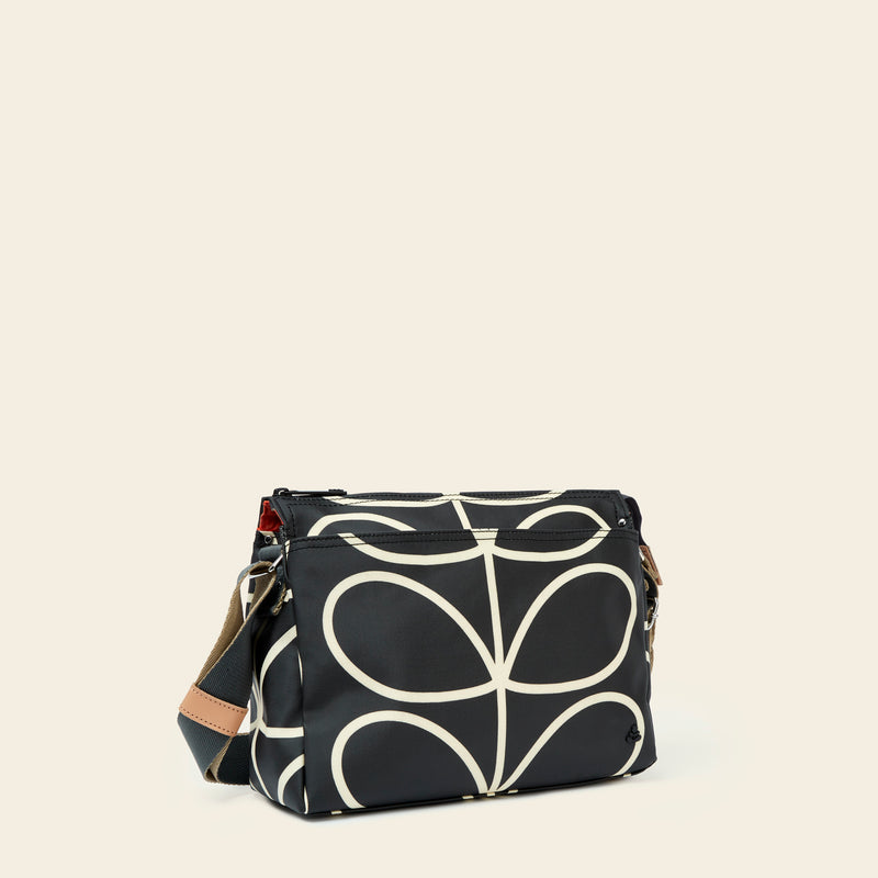 Fielder Crossbody - Linear Stem Liquorice