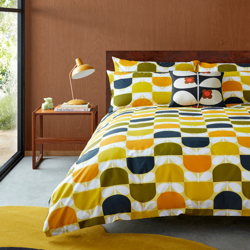 Block Stem Bed Linen - Lemon