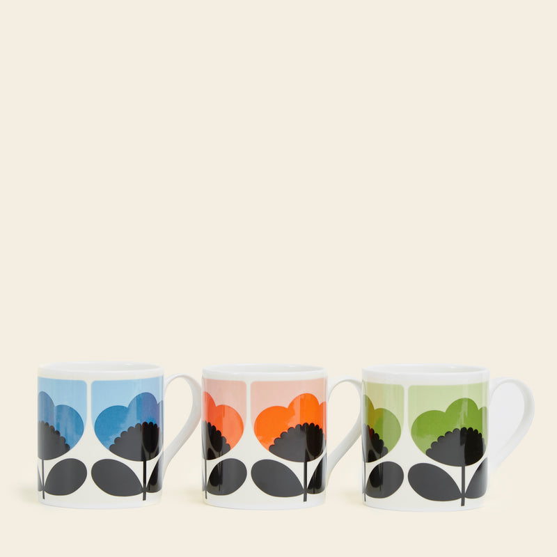 Large Mug Set of 3 - Spring Bloom